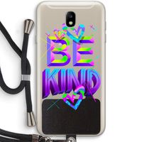 Be Kind: Samsung Galaxy J7 (2017) Transparant Hoesje met koord