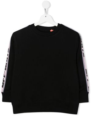 Off-White Kids pull à bande logo - Noir