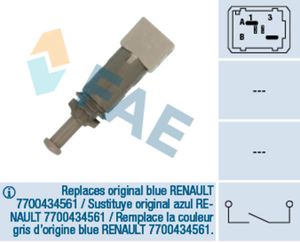 Fae Koppelingbedieningsschakelaar (motor) / Remlichtschakelaar 24891