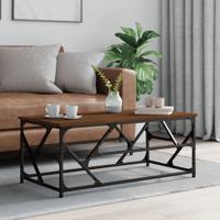 Salontafel 100x50x40 cm bewerkt hout bruineiken