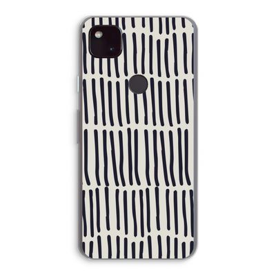 Moroccan stripes: Google Pixel 4a 5G Transparant Hoesje