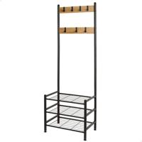 Jassenrek met schap Max Home Staal Melamine spaanderplaat Minimalist 60 x 175 x 40 cm