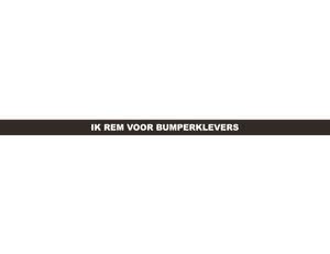 Auto-Kentekensticker Ik rem voor bumperklevers