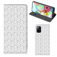 Samsung Galaxy A71 | Hoesje met Magneet | Stripes Dots