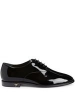 Giuseppe Zanotti derbies Melithon en cuir verni - Noir