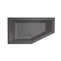 Xenz Society Hoekbad - 160x90x53 - afvoer Midden - Links - acryl - antraciet 6881-05