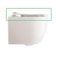 Crosswater Glide II Toiletbril - 46cm - softclose - quickrelease - wit GL6106W - thumbnail