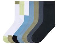 pepperts! 7 paar kinder sokken (31-34, Groen/blauw)