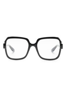 Gucci Eyewear lunettes de vue oversize à logo GG - Noir