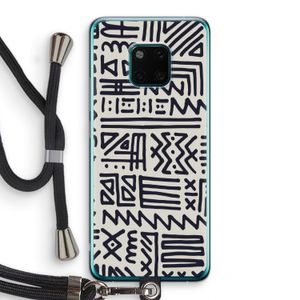Marrakech print: Huawei Mate 20 Pro Transparant Hoesje met koord