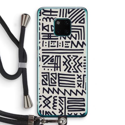 Marrakech print: Huawei Mate 20 Pro Transparant Hoesje met koord