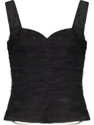 ANOUKI haut-corset à design drapé - Noir