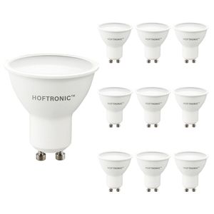 10x GU10 LED spot - 7,5 Watt 700 lumen - 4000K Neutraal wit licht - LED reflector - Vervangt 55 Watt