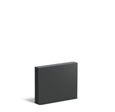 Aluminium muur 100x15x80cm.