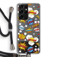 Pow Smack: Samsung Galaxy S21 Ultra Transparant Hoesje met koord