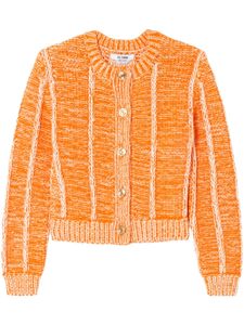 RE/DONE cardigan à design à empiècements - Orange