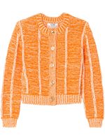 RE/DONE cardigan à design à empiècements - Orange - thumbnail