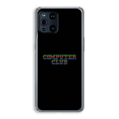 Retro: Oppo Find X3 Transparant Hoesje