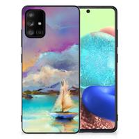 Kleurrijke Telefoonhoesje Samsung Galaxy A71 Boat Kleurrijke Telefoonhoesje Samsung Galaxy A71 Boat