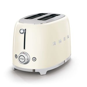 Smeg TSF01CREU 50's style broodrooster 2X2 geschikt voor twee sneetjes brood, Creme