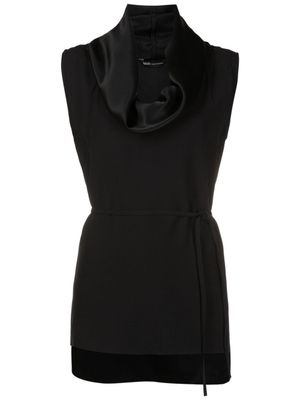 Uma | Raquel Davidowicz blouse à col bénitier - Noir
