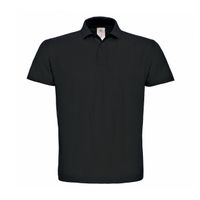 Zwart poloshirt / polo t-shirt basic van katoen voor heren 2XL (56)  - - thumbnail