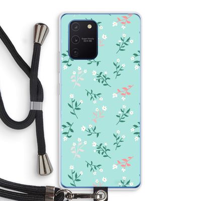 Small white flowers: Samsung Galaxy Note 10 Lite Transparant Hoesje met koord