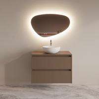 Badmeubelset BWS Riga Met Topplaat 80 cm Latte Boss & Wessing