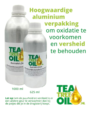 Tea Tree Olie 1x 1000 ml in aluminium fles