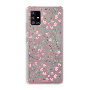 Sierlijke bloemen: Samsung Galaxy A51 5G Transparant Hoesje