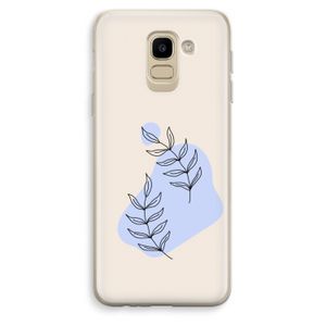 Leaf me if you can: Samsung Galaxy J6 (2018) Transparant Hoesje