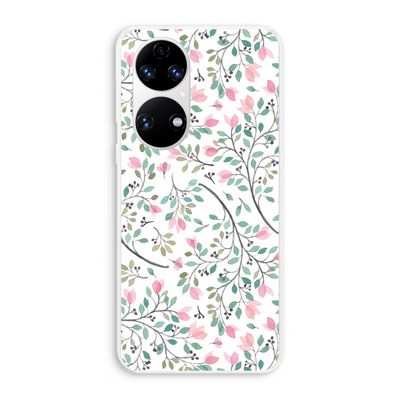 Sierlijke bloemen: Huawei P50 Transparant Hoesje