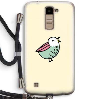 Birdy: LG K10 (2016) Transparant Hoesje met koord