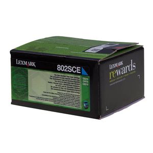 Lexmark 80C2SCE tonercartridge 1 stuk(s) Origineel Cyaan