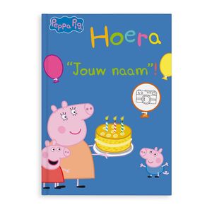 Boek met naam en foto - Peppa Pig - Hoera! - Hardcover