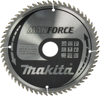 Makita Accessoires cirkelzaagblad hout | makforce 190x30x2,2 60t 15g - b-32390 - b-32390