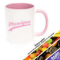 Mok met naam Funky (roze) Mok met naam Funky (roze)