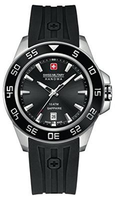 Horlogeband Swiss Military Hanowa 06-4221-04-007 Rubber Zwart
