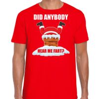 Fun Kerstshirt / outfit Did anybody hear my fart rood voor heren - thumbnail