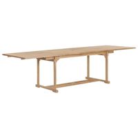 The Living Store Tuinset - Verlengbare tafel 180-280 cm - 8 klapstoelen - Teakhout