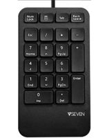 V7 KP400-1E numeriek toetsenbord Universeel USB Zwart - thumbnail