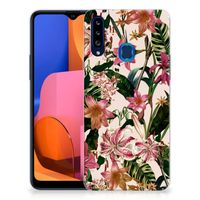 Samsung Galaxy A20s TPU Case Flowers - thumbnail