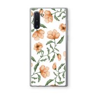 Peachy flowers: Samsung Galaxy Note 10 Transparant Hoesje