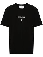 Iceberg t-shirt en coton à logo imprimé - Noir