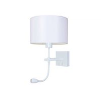 Artdelight Wandlamp Quad incl. kap Ø  20 cm wit