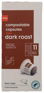 HEMA Koffiecups Dark Roast - 10 Stuks