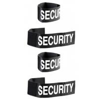 Beveiliger polsband - Set van 4x stuks - volwassenen - security band - klittenband sluiting