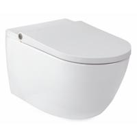 Douche WC Rapowash Vital L | Rimless | Met afstandbediening | Bidet- en Ladywash | Incl.Toiletzitting | Keramiek | Glans wit
