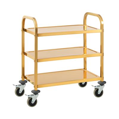 Serveerwagen - 3 planken - Royal Catering - tot 240 kg - planken: 69 x 40 cm