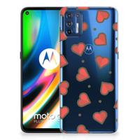 Motorola Moto G9 Plus | TPU bumper | Hearts